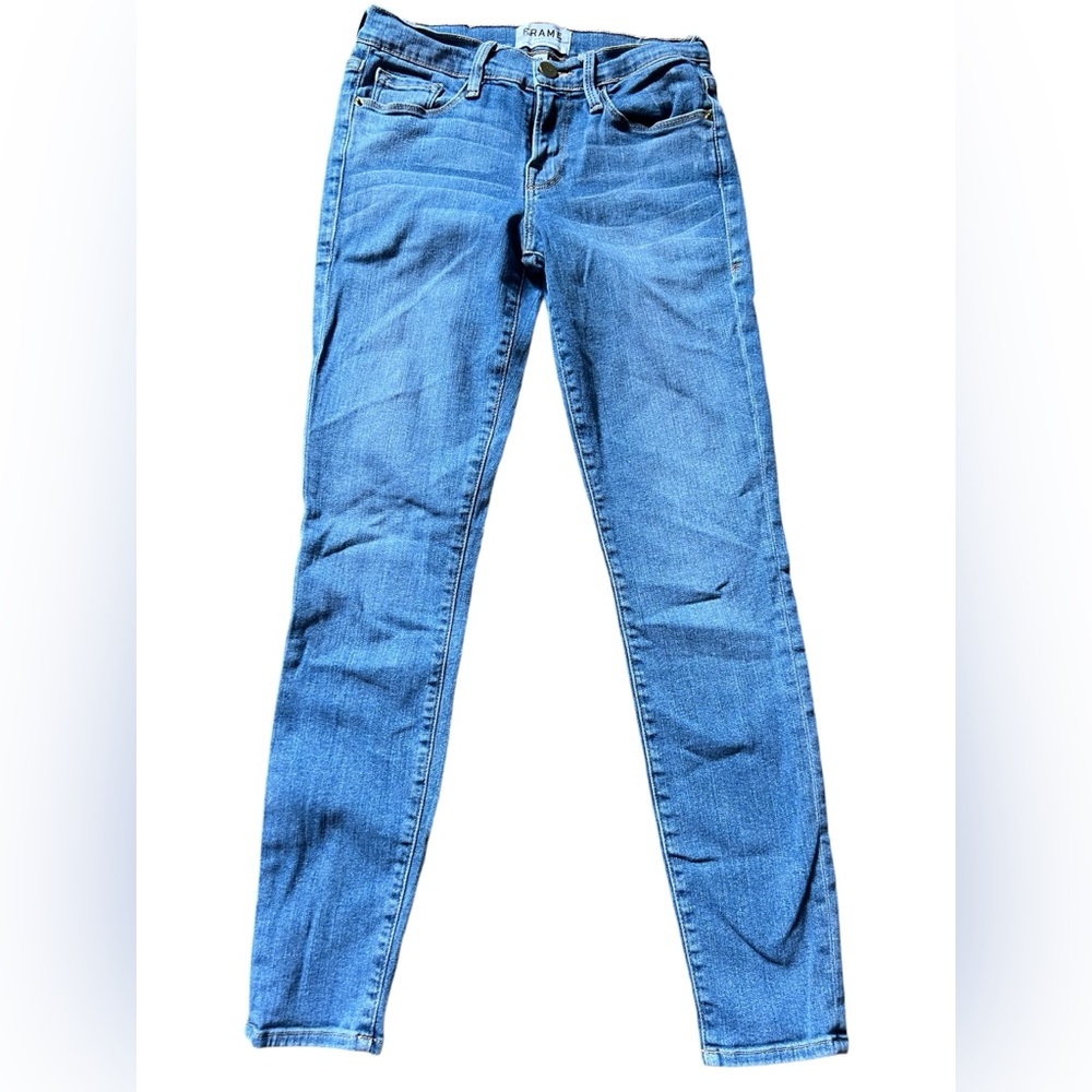 Frame Le Skinny de Jeanne Crop Stretch Jeans Size 26 EUC